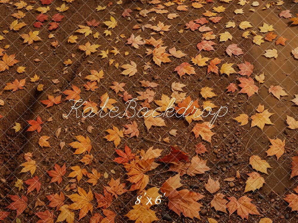 Kate Automne Feuilles d'érable Sol Toile de fond conçue par Emetselch - Kate Backdrop FR