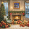 Kate Sapin de Noël Cheminée Cadeaux Chaise Toile de fond conçue par Emetselch - Kate Backdrop FR