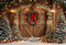 Offres Éclair #4 Kate Arbres de Noël Arche Couronne Porte en bois Toile de fond conçue par Emetselch - Kate Backdrop FR