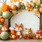 Kate Automne Forêt Renards Ballons Toile de fond conçue par Patty Robert - Kate Backdrop FR
