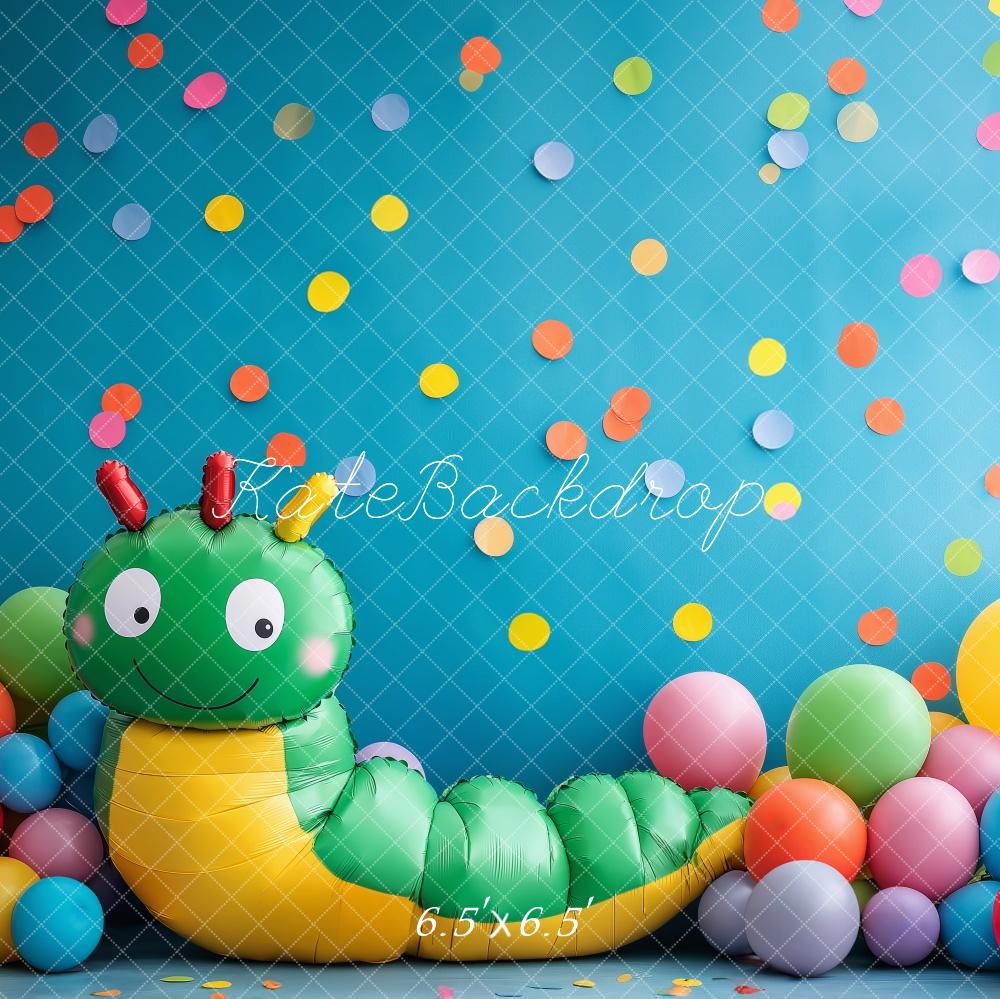 Kate Chenille faim Ballons Coloré Enfant Toile de fond conçue par Patty Robert - Kate Backdrop FR