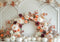 Kate Élégant Automne Arche Floral Citrouilles Toile de fond conçue par Patty Robert - Kate Backdrop FR