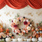 Kate Élégant Couronne florale Citrouilles Toile de fond conçue par Patty Robert - Kate Backdrop FR