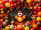 Kate Festif Action de grâces Dinde Ballons Toile de fond conçue par Patty Robert - Kate Backdrop FR