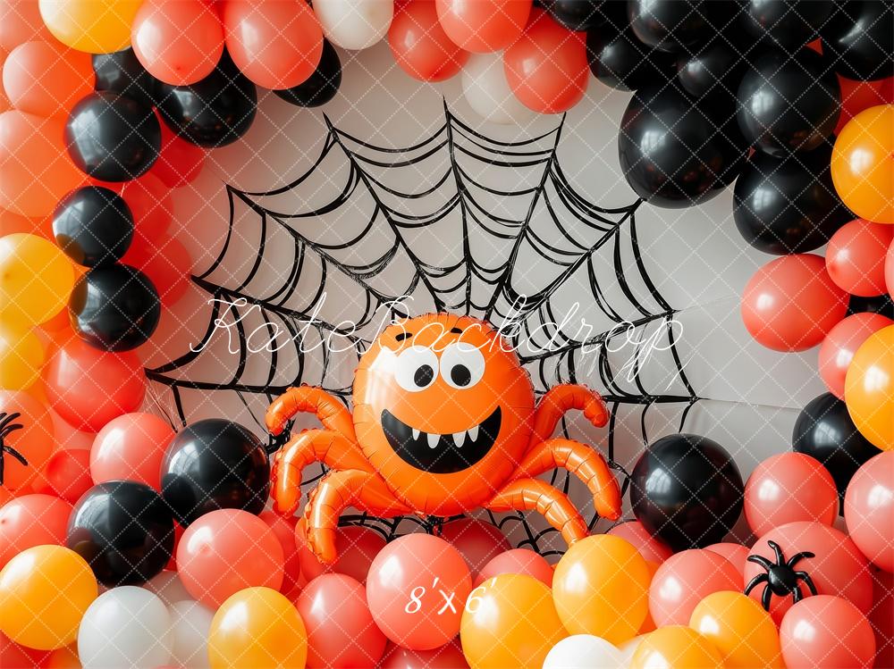 Kate Halloween Araignée Arche de ballons Toile de fond conçue par Patty Robert - Kate Backdrop FR