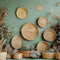 Kate Naturel Décor Bohème Panier Verdure Toile de fond conçue par Patty Robert - Kate Backdrop FR