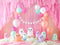 Kate Halloween Rose Fête Fantôme Ballons Toile de fond conçue par Patty Robert - Kate Backdrop FR