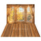 Kate Automne Lumière du soleil Fenêtre Toile de fond+Planche de bois Brun Rétro Sol Toile de fond - Kate Backdrop FR