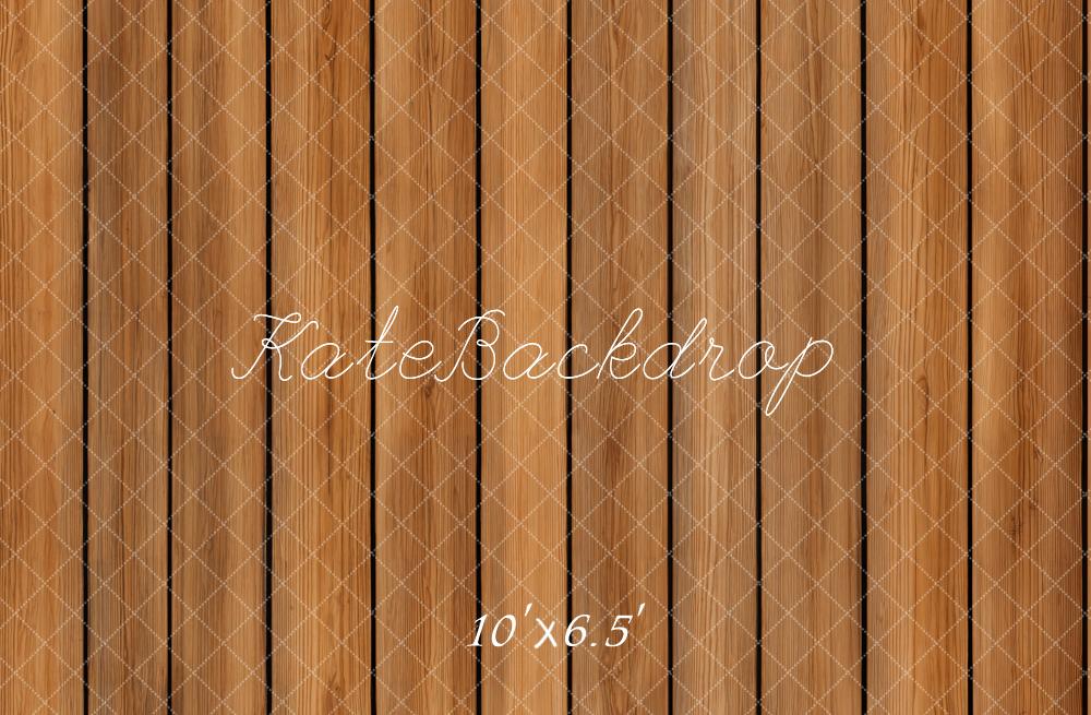 Kate Planche de bois Brun Rétro Sol Toile de fond conçue par Emetselch - Kate Backdrop FR