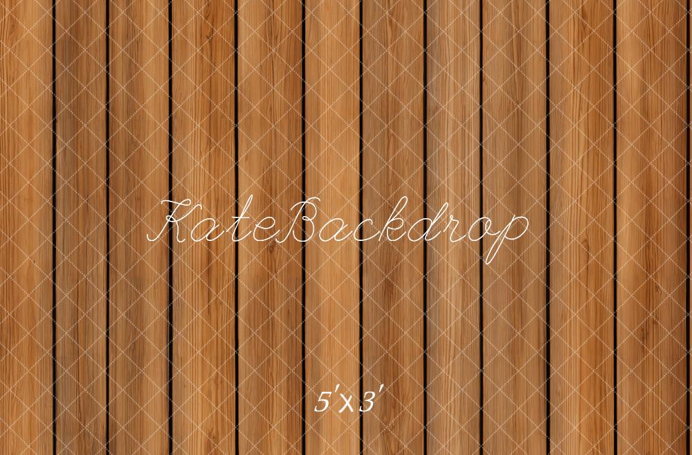 Kate Planche de bois Brun Rétro Sol Toile de fond conçue par Emetselch - Kate Backdrop FR