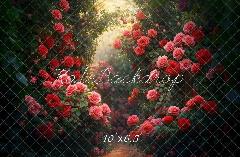Kate Romantique Roseraie Jardin Toile de fond conçue par Emetselch - Kate Backdrop FR