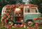 Kate Saint Valentin Fleurs Camping-car Vintage Toile de fond conçue par Emetselch - Kate Backdrop FR