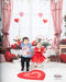 Kate Saint Valentin Fenêtre Fleurs Rouge Toile de fond conçue par Emetselch - Kate Backdrop FR
