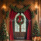 Kate Sapin de Noël Porte Rideaux Couronne Toile de fond conçue par Emetselch - Kate Backdrop FR