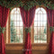 Kate Noël Fenêtre Rideaux Rouge Toile de fond conçue par Emetselch - Kate Backdrop FR