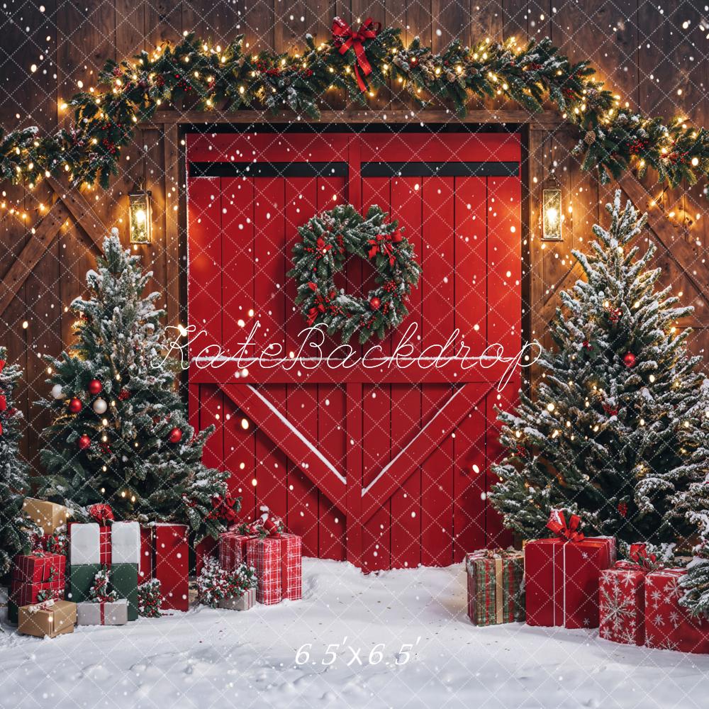 Kate Noël Grange Porte Rouge Couronne Toile de fond conçue par Emetselch - Kate Backdrop FR