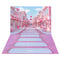 Kate Rose Amour Rue Magasin Toile de fond+Rose Escalier en Cascade Sol Toile de fond - Kate Backdrop FR