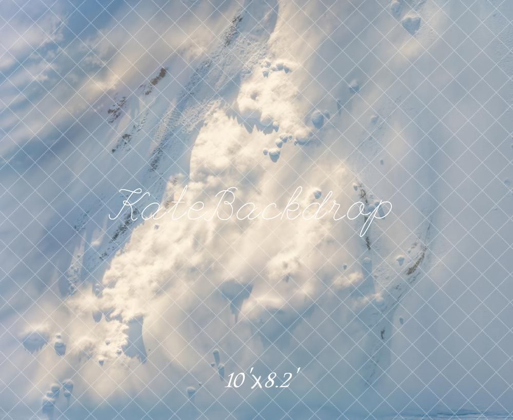 Kate Blanc Neige Hiver Sol Toile de fond conçue par Emetselch - Kate Backdrop FR