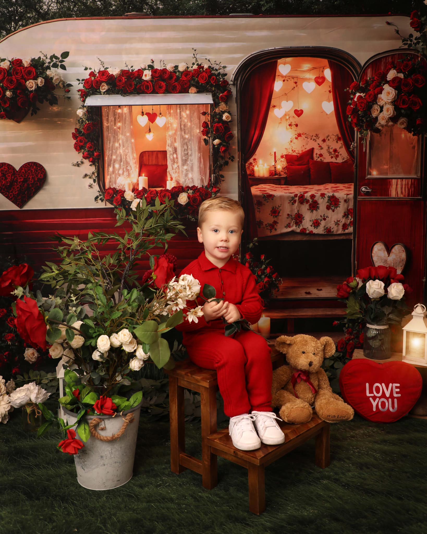 Kate Saint Valentin Romantique Camping-car Toile de fond conçue par Emetselch - Kate Backdrop FR