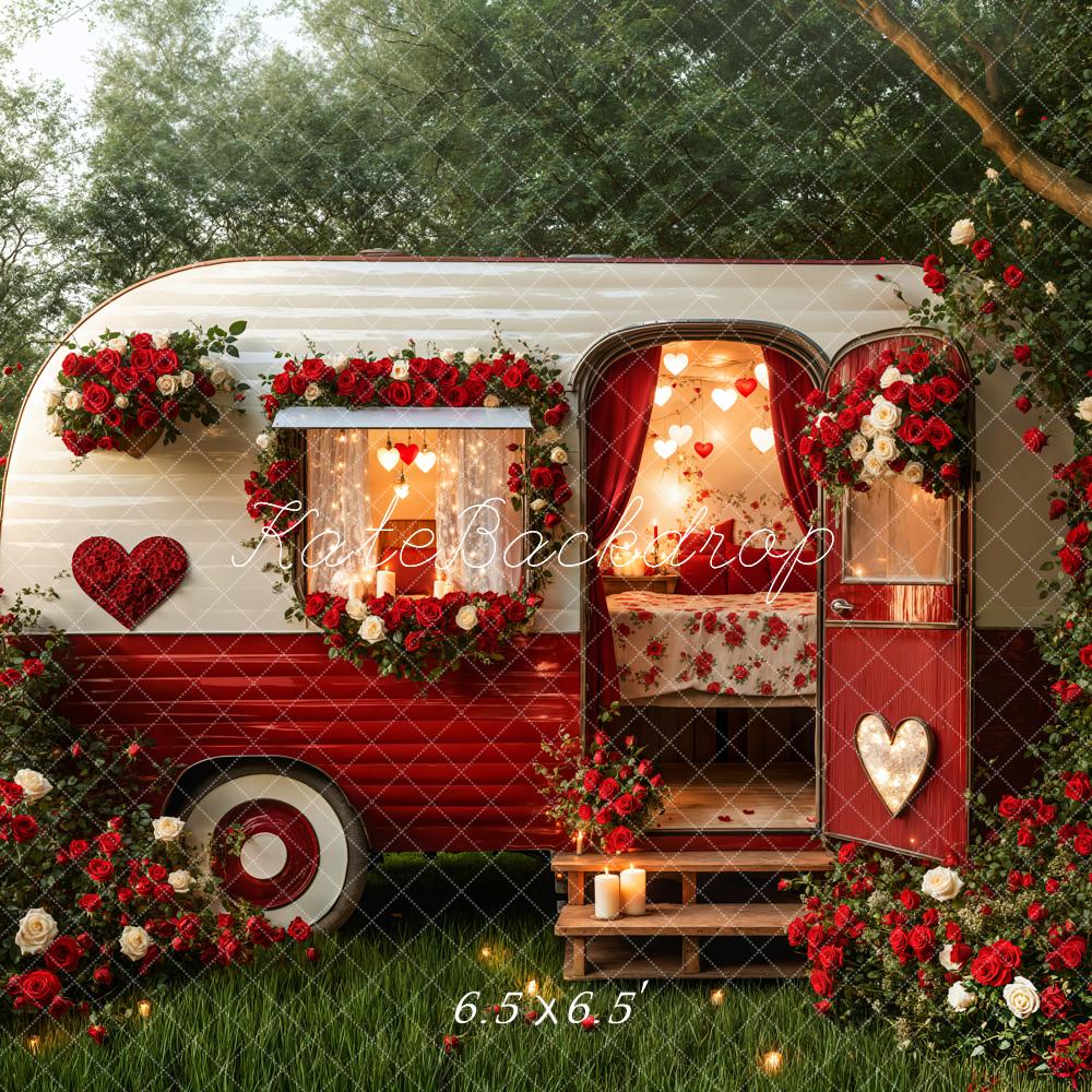 Kate Saint Valentin Romantique Camping-car Toile de fond conçue par Emetselch - Kate Backdrop FR