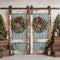 Kate Noël Rustique Vintage Porte bleue Toile de fond conçue par Emetselch - Kate Backdrop FR