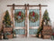 Kate Noël Rustique Vintage Porte bleue Toile de fond conçue par Emetselch - Kate Backdrop FR