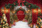 Kate Sapin de Noël Guirlande Arche Lumières Toile de fond conçue par Emetselch - Kate Backdrop FR