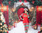 Kate Sapin de Noël Guirlande Arche Lumières Toile de fond conçue par Emetselch - Kate Backdrop FR