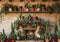 Kate Cactus Rustique Noël Cheminée Toile de fond conçue par Patty Robert - Kate Backdrop FR