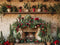 Kate Cactus Rustique Noël Cheminée Toile de fond conçue par Patty Robert - Kate Backdrop FR