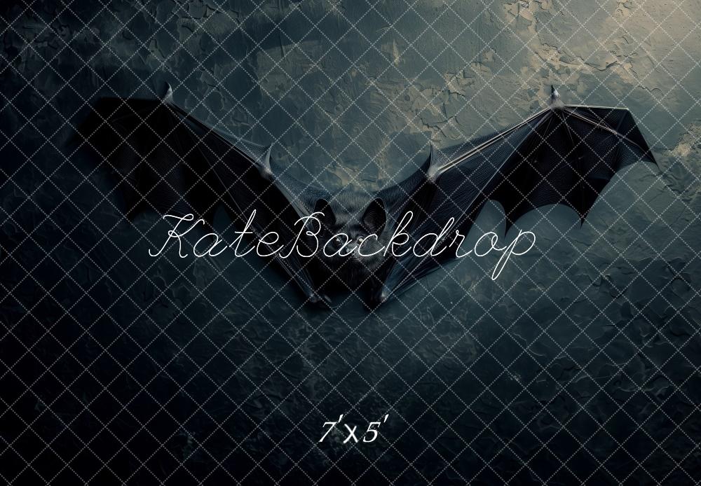 Kate Halloween Chauve-souris Noir Toile de fond conçue par Patty Robert - Kate Backdrop FR