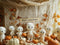 Kate Halloween Automne Citrouille Momies Toile de fond conçue par Patty Robert - Kate Backdrop FR