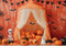 Kate Halloween Orange Tente Citrouilles Toile de fond conçue par Patty Robert - Kate Backdrop FR