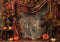 Kate Automne Citrouille Rideaux Rouge Toile de fond conçue par Patty Robert - Kate Backdrop FR