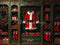 Kate Manteau Rouge Père Noël Armoire Vert Toile de fond conçue par Patty Robert - Kate Backdrop FR