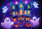 Kate Halloween Fantôme Maison hantée Toile de fond conçue par Patty Robert - Kate Backdrop FR