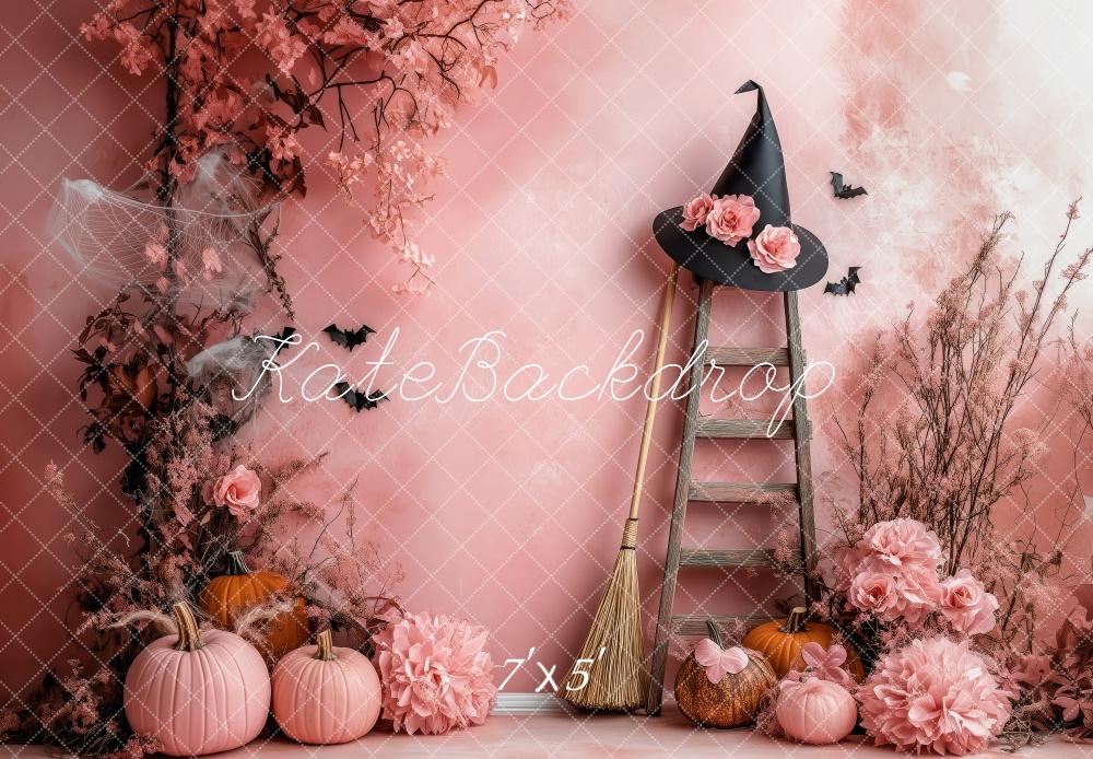 Kate Halloween Rose Coin des sorcières Toile de fond conçue par Patty Robert - Kate Backdrop FR