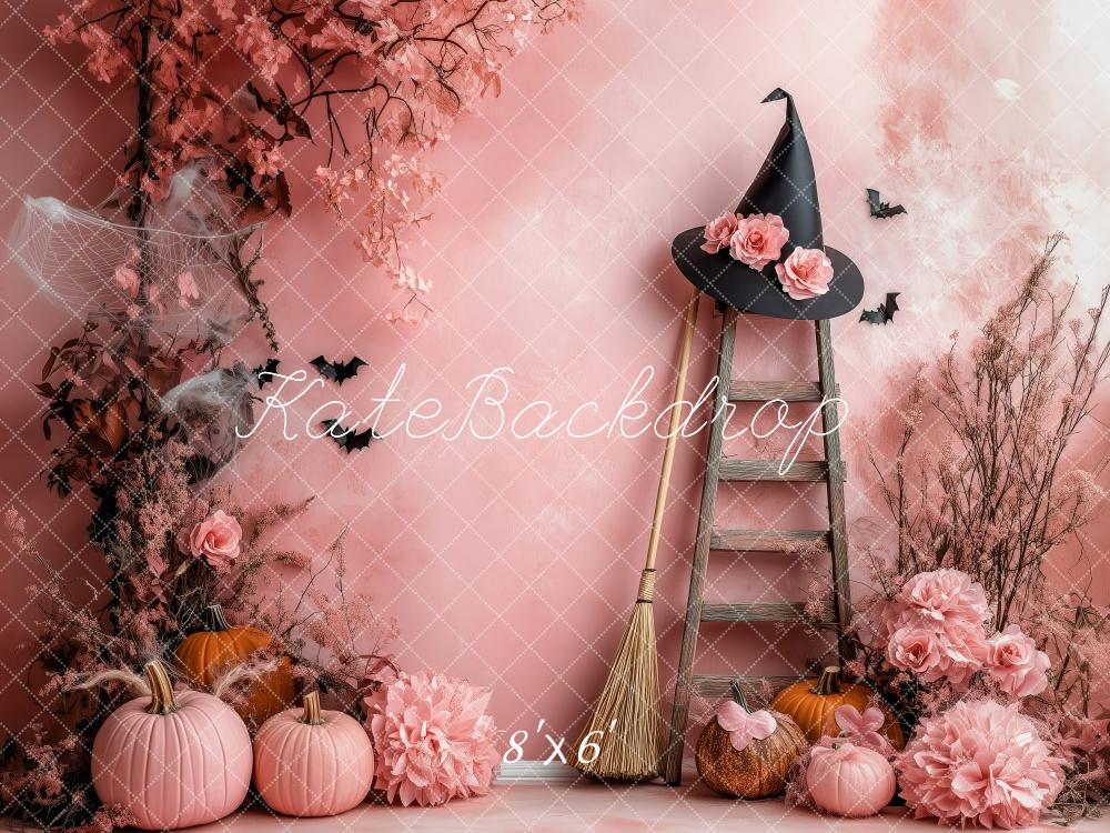 Kate Halloween Rose Coin des sorcières Toile de fond conçue par Patty Robert - Kate Backdrop FR
