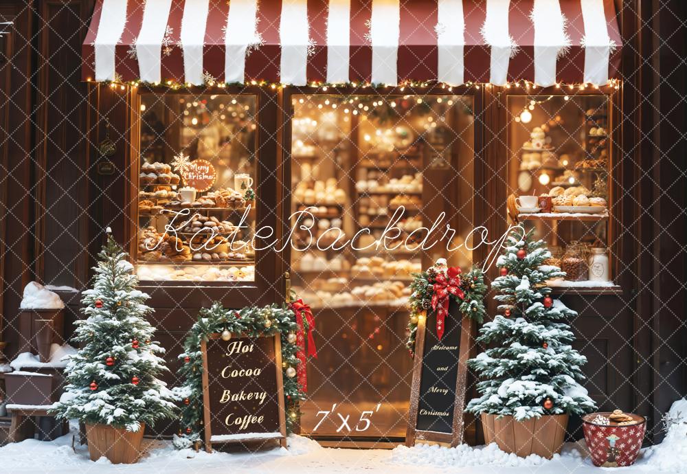 Kate Noël Boulangerie Chocolat chaud Boutique Toile de fond conçue par Emetselch - Kate Backdrop FR