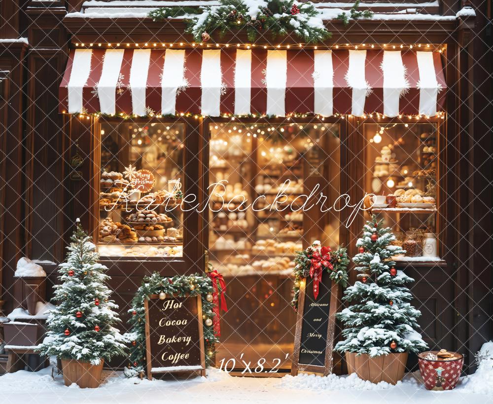 Kate Noël Boulangerie Chocolat chaud Boutique Toile de fond conçue par Emetselch - Kate Backdrop FR