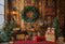 Kate Noël Cadeaux Biscuits Mur en bois Couronne Toile de fond conçue par Emetselch - Kate Backdrop FR