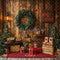 Kate Noël Cadeaux Biscuits Mur en bois Couronne Toile de fond conçue par Emetselch - Kate Backdrop FR