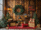 Kate Noël Cadeaux Biscuits Mur en bois Couronne Toile de fond conçue par Emetselch - Kate Backdrop FR