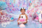 Kate Fantaisie Pays des bonbons Pastel Sucette Toile de fond+Cake smash Guimauve Rose Sol Toile de fond - Kate Backdrop FR