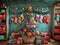 Kate Sapin de Noël Coloré Chaussettes Cadeaux Toile de fond conçue par Laura Bybee - Kate Backdrop FR