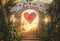 Kate Saint Valentin Cœur Mur de briques Arche Poker Toile de fond conçue par Emetselch - Kate Backdrop FR