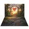 Kate Saint Valentin Cœur Arche Poker Toile de fond+Chemin de pierre Jardin Sol Toile de fond - Kate Backdrop FR