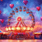 Kate Carnaval Grande Roue Carrousel Enfant Toile de fond conçue par Emetselch - Kate Backdrop FR