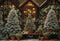 Kate Arbres de Noël Lumières Extérieur Toile de fond conçue par Emetselch - Kate Backdrop FR