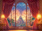 Kate Fantastique Château Fenêtre Feu d'artifice Toile de fond conçue par Emetselch - Kate Backdrop FR